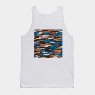 Chocolate Blue Silver Camouflage Tank Top